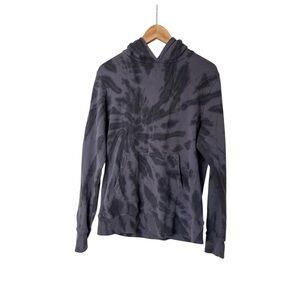 OVADIA & SONS Pullover Hoodie Men's Tie Dye Black Purple Hoodie S 2288